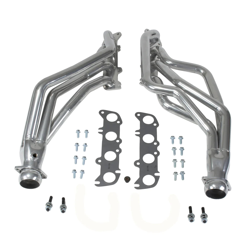 BBK Performance 86-04 Ford Mustang Coyote Swap 1-3/4 Long Tube Exhaust Headers Polished Silver Ceramic