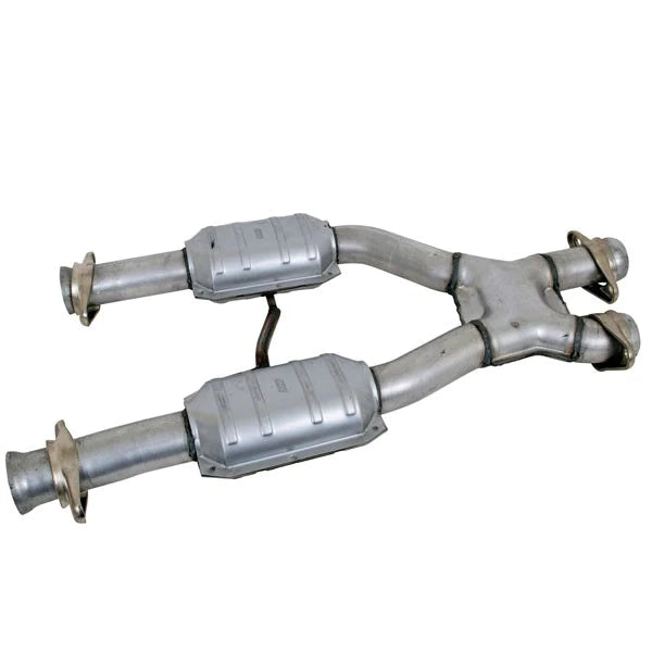 BBK Performance 79-93 Ford Mustang 5.0 2-1/2 Short High Flow Catted X-Pipe