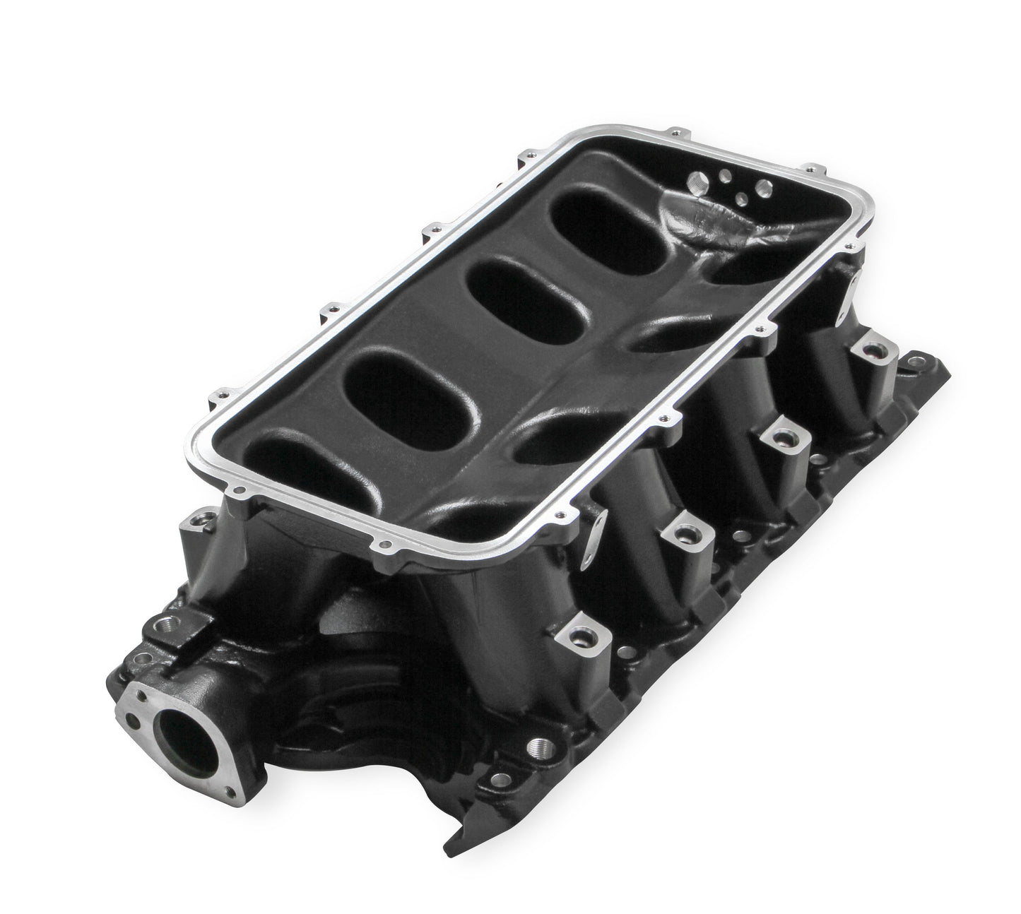 HOLLEY EFI BLACK 351W FORD HI-RAM EFI MANIFOLD (9.5" Deck) 95mm LS Throttle Body Flange Top