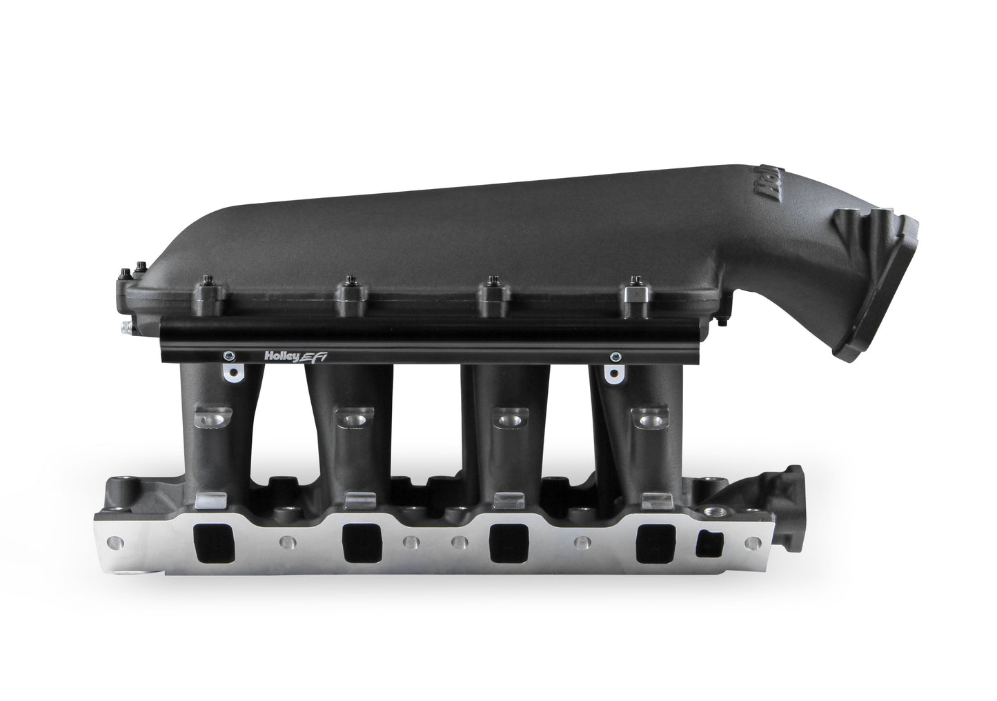 HOLLEY EFI 8.2 DECK SBF FORD HI-RAM EFI MANIFOLD-BLACK with 95mm LS Throttle Body Flange Top