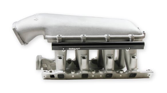 HOLLEY EFI 8.2 DECK SBF FORD HI-RAM EFI MANIFOLD with 105mm LS Throttle Body Flange Top