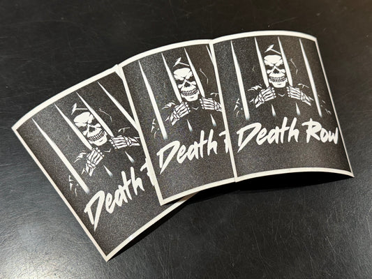 “Death Row” Sticker – Brandon Silva 1985 Mustang GT (Standard Cut)