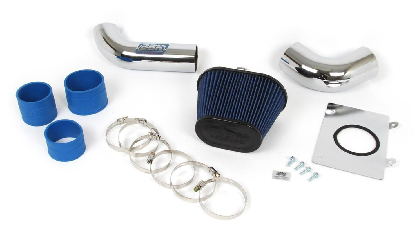 86-93 Ford Mustang 5.0 Cold Air Intake Kit Fenderwell Style Chrome